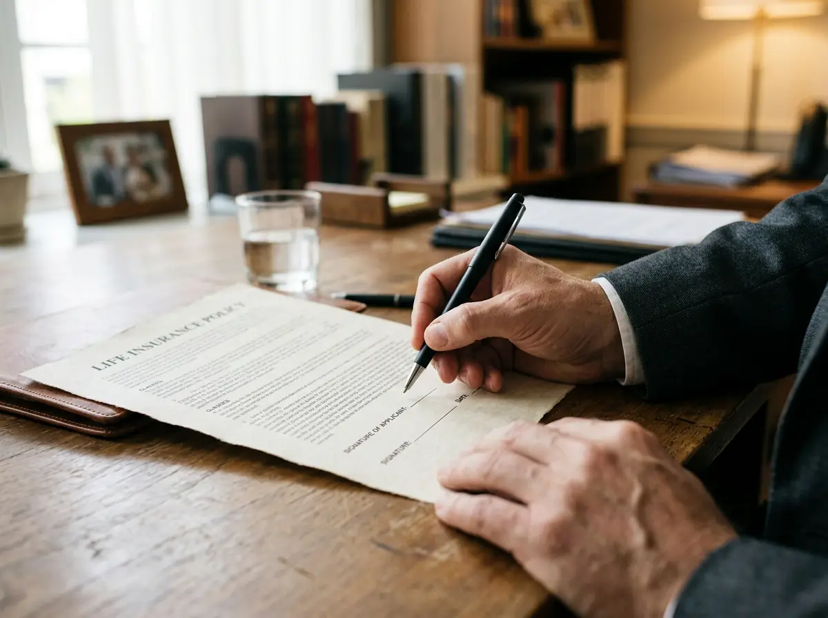 Life insurance policy and family protection planning materials